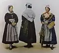 Frauentrachten-Rekonstruktionen der Saar-Mosel-Region der Gesellschaft für nützliche Forschungen zu Trier aus dem Jahr 1901