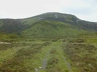 Blick von Norden aus dem Connie Glen zum Càrn Bhac