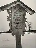 Traditionelles Litauisches Gedenkkreuz für Martin Reisgys in Jurgiai[7]