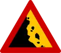 Steinschlag von links