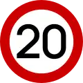 Höchstgeschwindigkeit (20 km/h)