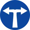 Vorgeschriebene Fahrtrichtung – links und rechts