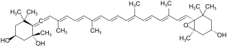 Strukturformel von Neoxanthin
