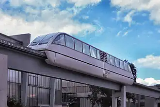 Der Transrapid 05 auf der IVA 1979 in Hamburg