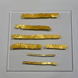 Goldblechbänder