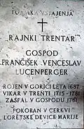Grabstein von „Rajnki Trentar“