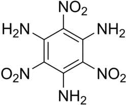 Strukturformel von Triaminotrinitrobenzol