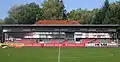 Tribüne des SVG-Stadions im Krügerpark