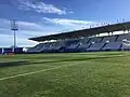 Blick auf die Haupttribüne