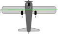 Bugradfahrwerk (engl. „tricycle gear“)