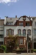 Katharinenufer 3: späthistoristische Reihenvilla, Jugendstilmotive, 1905/06, Architekt C. Kokke