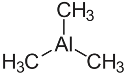 Strukturformel von Trimethylaluminium