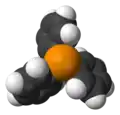 Kalottenmodell des Triphenylphosphans.