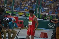 Cao Shuo schied mit 16,66&nbsp;m in der Qualifikation&nbsp;aus