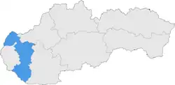 Der kraj Trnava in der Slowakei