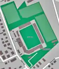 Ehemaliger Lageplan des Sportpark Ronhof