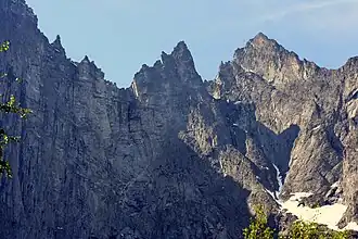 Trollberg, höchste Steilwand