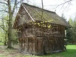400 Jahre alter Treppenspeicher auf dem Hiesterhof