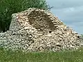 Seitenwand eines eingebrochenen Trullo
