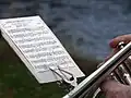 Trompete mit Marschgabel