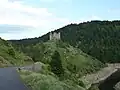 Der Fluss Alleuze und die Burg Alleuze