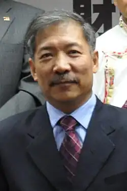 Tsering Dhondup bei seinem Auftritt im Legislativ-Yuan in Taiwan 2013.