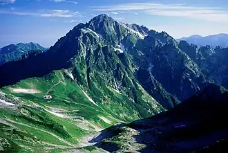 Blick auf Tsurugi-dake vom Bessan