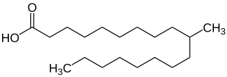 Strukturformel von Tuberculostearinsäure