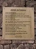 Infotafel an der Palas-ruine