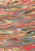 Marmorpapier (Kammmarmorpapier), zeitgenössisch nach altem Vorbild