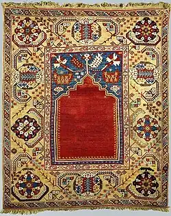 Linkes Bild: Siebenbürger Teppich, 18. Jahrhundert(?), Metropolitan Museum of Art Rechtes Bild: Siebenbürger Teppich, 17. Jh.