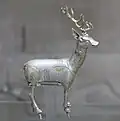 Silberner Hirsch aus dem 6.–8. Jhd.