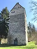 Nordwand mit heutigen Eingang
