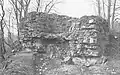 1987 – Zustand der Turmruine vor Beginn der Konservierungsarbeiten im Frühjahr