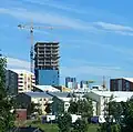 Smáratorg-Turm in Bau (2007)