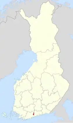 Lage von Tuusula in Finnland