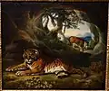 Zwei Tiger in einer Felslandschaft, um 1785, Auckland Art Gallery