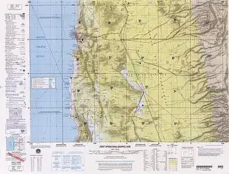 Topografische Karte von Pozo Almonte