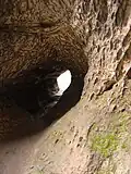 Verwitterungsformen in einem Tunnel