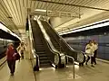 Aufgang von der Bahnsteigebene zur Verteilerebene