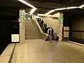 Aufgang von der Bahnsteigebene zur Verteilerebene