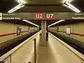 Bahnsteigebene (Überblicksansicht vor der Umgestaltung im Sommer 2025)