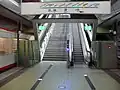 Aufgang von der Bahnsteigebene zur Oberfläche