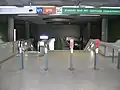 Abgang von der Verteilerebene zur Bahnsteigebene