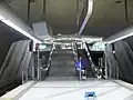 Aufgang von der Bahnsteigebene zum Verteilergeschoss
