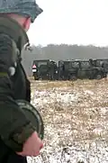 Bundeswehr-Soldaten üben für Afghanistan, im Jahre 2009