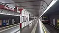 Bahnsteig Richtung Oberlaa