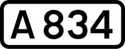 A834 road