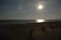 Strand bei Mondschein auf den Outer Banks