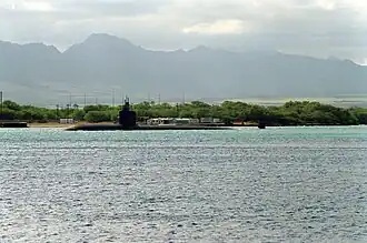 Die Birmingham verlässt Pearl Harbor